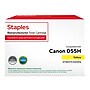 Staples 055H Remanufactured Yellow High Yield Toner Cartridge Replacement for Canon 055HY (ST3017C001DS)~#|#~87A4BBF5-B20B-4C8F-8E43163BFA9DD292_sc7
