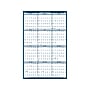 2026 House of Doolittle 37" x 24" Yearly Dry Erase Wall Calendar, Reversible, White/Blue (HOD396)~#|#~B37F22ED-C173-421D-AFCE97DCE4921551_sc7
