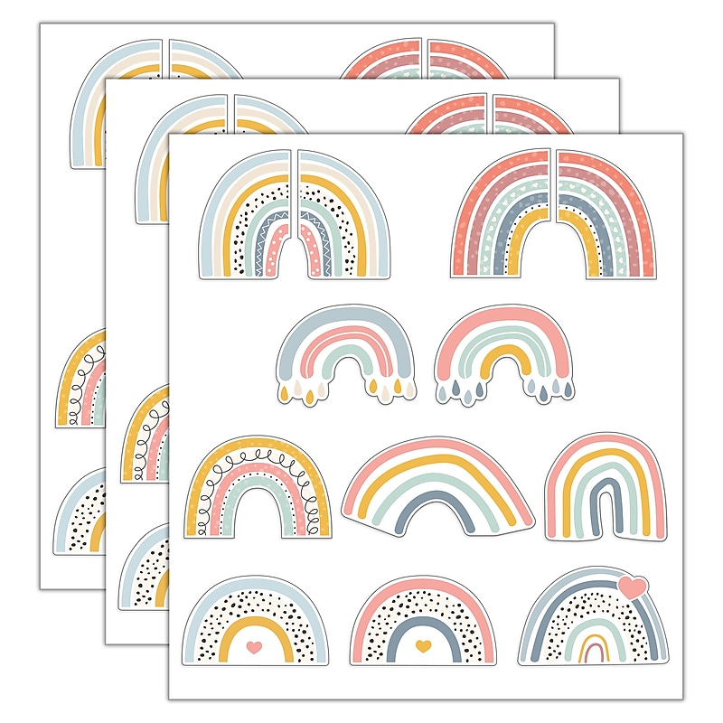 Carson Dellosa Education We Belong Rainbow Fun Cut-Outs, 36/Pack, 3 Packs/Bundle (CD-120645-3) image 1