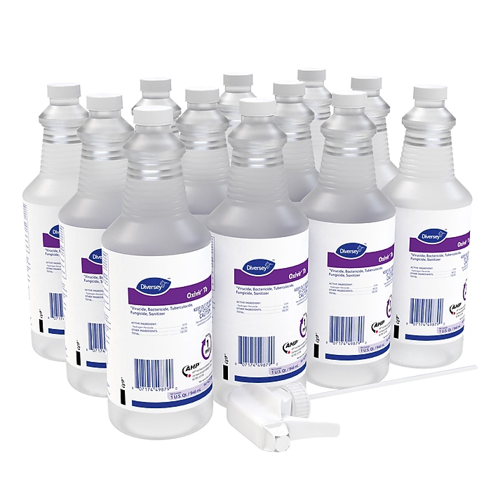 Diversey Oxivir Tb Disinfecting Cleaner Spray Bottle, Unscented