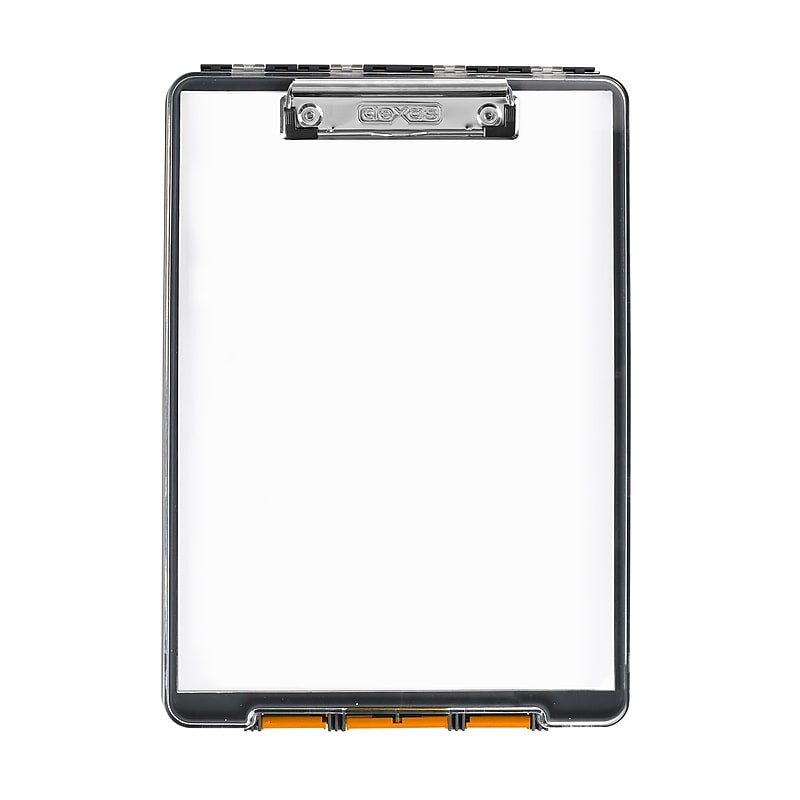 Dexas International ClearView Clipcase Storage Clipboard, Letter Size, Gray/Orange (5717-804) image 1