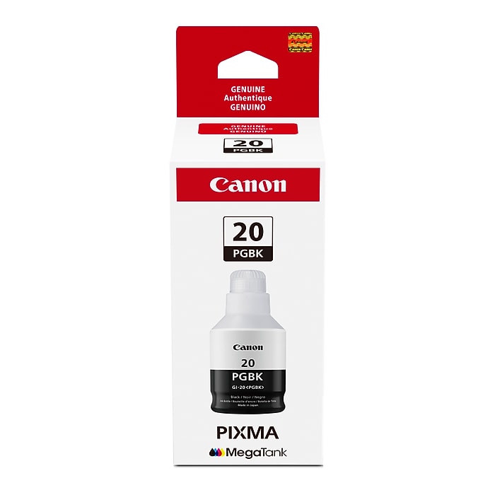 Canon GI-20 Pigment Black Standard Yield Ink Cartridge Refill