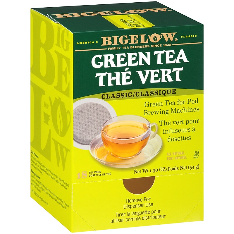 Bigelow Classic Green Tea, Pods, 18/Box (RCB07906) image 1