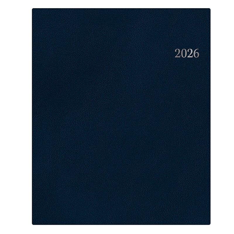 2026 Blue Sky Passages 7" x 9" Calendar Year Weekly & Monthly Planner, Plastic Cover, Solid Navy (154175) image 1