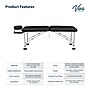 Viva Comfort Align Portable Nylon Treatment Massage Exam Table, 450lbs. Capacity, Black (925-01-BLK-MK)~#|#~87B900EC-2A88-4EE8-BFFD164A86273593_sc7