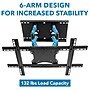 Mount-It! Articulating Wall TV Mount, 132 lbs. Max. (MI-385)~#|#~87B919AB-E1A4-419E-82A875CAC50C7B2E_sc7