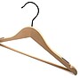 Nahanco Wood Clothes Hangers, Natural, 100/Carton (20017WBBH)~#|#~87BA51A6-2F58-4661-B867DF0FD4DFF11C_sc7