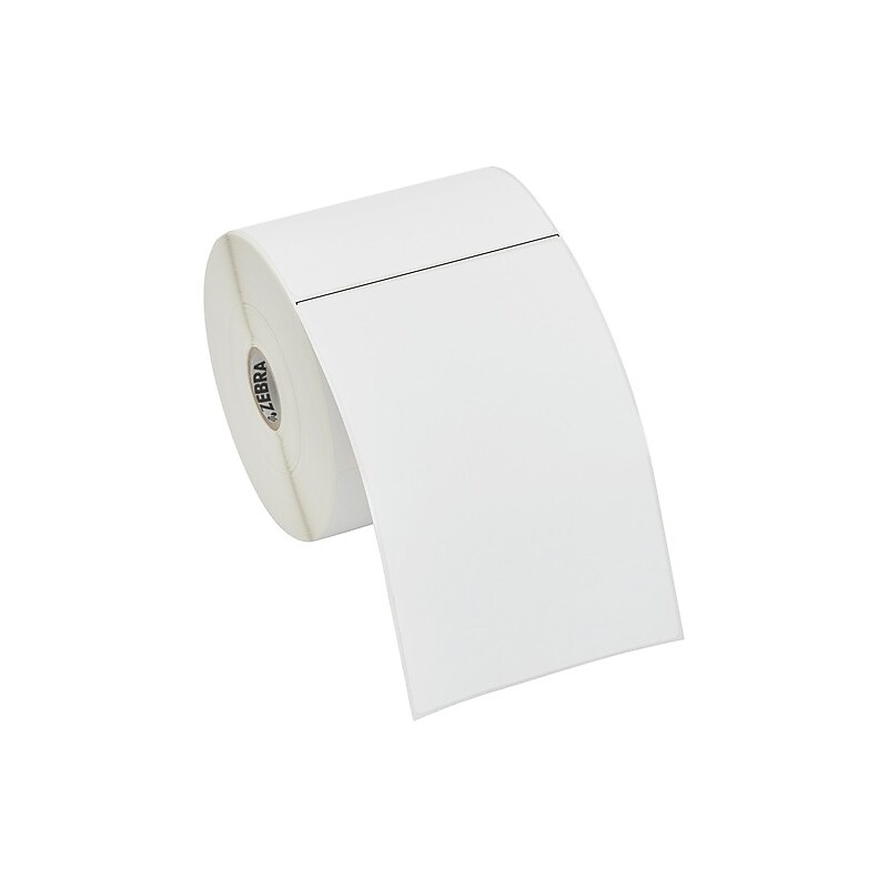 Zebra Z-Perform 2000T Thermal Transfer Label Paper, 4" x 6", White, 6/Pack image 1