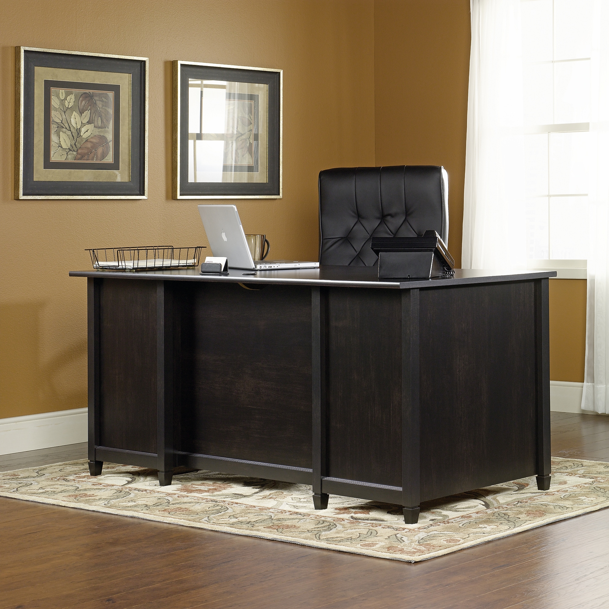 Sauder Edge Water 65″W Executive Desk, Estate Black (409042) Sansujyuku sansujyuku.com