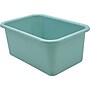 Teacher Created Resources Small Plastic Storage Bin, 11.38" x 7.75" x 5", Calming Blue, 6/Bundle (TCR20980-6)~#|#~87C747DA-A9EA-49F1-B5D6835E0FEEAE44_sc7