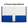 Staples Smooth 2-Pocket Paper Folder with Fasteners, Blue, 25/Box (50774/27542-CC)~#|#~87CF9CDC-8299-43F9-A7A3040F721D970C_sc7