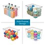 iDESIGN Plastic Storage Bin, 7.75" x 8"x 12", Clear, 4/Pack (28105M4)~#|#~87D19DB1-C8A5-4C84-B82A710693B69DA2_sc7