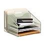 Staples 5-Compartment Metal Mesh File Organizer, Sage Green (ST63829)~#|#~87D3687A-ABBA-487A-B6974BD6B3F6429E_sc7