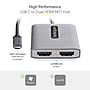 StarTech.com USB-C to Dual HDMI Video Adapter, Male to Female, 1ft Host Cable, DP 1.4, HBR3, MST, 4K 60Hz (MST14CD122HD)~#|#~87D41973-4D84-456E-BD2AE8518AB30C20_sc7