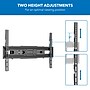 Mount-It! Full Motion TV Wall Mount, for 37" to 80" Screens, 88 lbs. Max. (MI-4112)~#|#~87D64454-1025-48F9-9E4C5B01F7A9187B_sc7