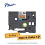 Brother P-touch Laminated Label Tape, 1/2" x 16.4', Black on Fluorescent Orange (TZeB31)~#|#~87D7B0EE-CF5F-4BD2-BA6FB30E19E34B96_sc7