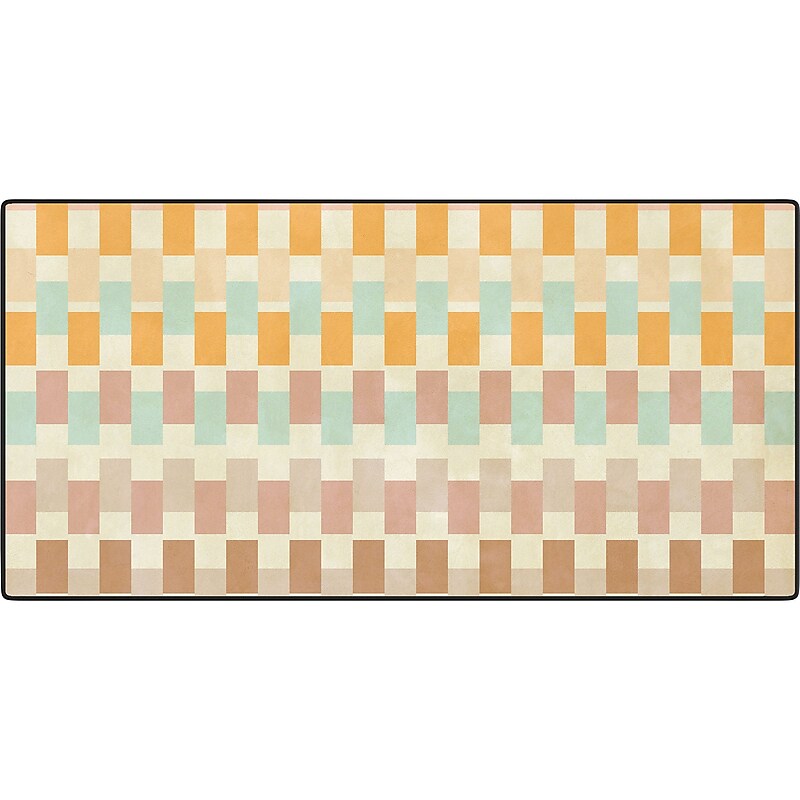 DENY Designs Amalfi by Mirimo Anti-Slip Polyester Desk Pad, 15.5" x 31.5", Multicolor (78832-DSKMAT) image 1