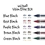 uni-ball VISION ELITE BLX Rollerball Pens, Micro Point, Blue/Black Ink, 12/Pack (69020)~#|#~87DEF059-690A-42CF-A70CBD542245C432_sc7