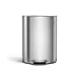 simplehuman Semi-Round Mini Stainless Steel Step Trash Can, 1.6 Gallon (CW2106)~#|#~87E08BD3-2C51-43E2-A30367277E04E3EC_sc7