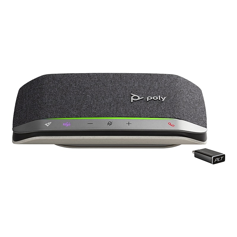 HP Poly Sync 20-M Speakerphone, Sliver (B95VKAA#AC3) image 1
