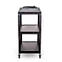 Luxor 3-Shelf Metal Mobile Utility Cart with Lockable Wheels, Black (UCMT1)~#|#~87E79168-1217-40EB-A7411BF09394278B_sc7