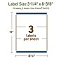 Avery Dissolvable Rectangle Multipurpose Labels, 3-1/4" x 8-3/8", Off-white, 15/Pack (94251)~#|#~87EAFFF5-FEE5-49E9-B69A7E591487A0D2_sc7