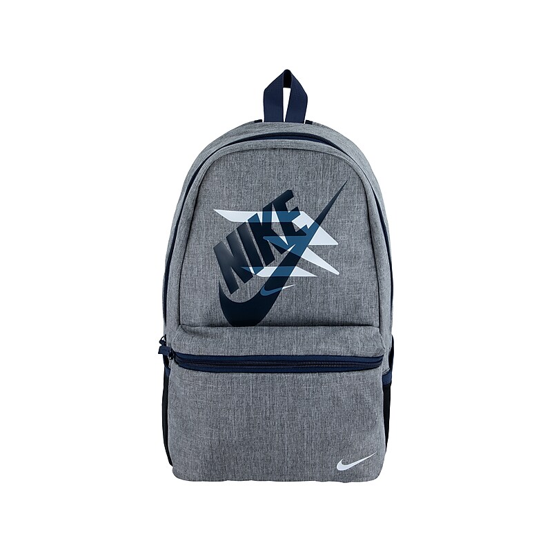 3Brand Dual Logo Laptop Compatible Backpack, Medium, Gray/Black (9AT026-G3A) image 1
