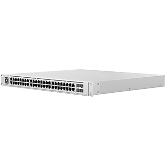 Ubiquiti Enterprise 48-Port Gigabit Ethernet PoE+ Managed Switch, 320Gbps, Silver (USW-ENTERPRISE-48-POE)