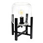 Creekwood Home 13.5" LED Table Lamp, Black/Clear Glass (CWT-1000-CL)~#|#~87F72E70-E1F1-4E6B-BBF83274B48EC4AF_sc7