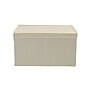 Household Essentials Large Stackable Folding Corrugated Storage Bin, 10" x 16"x 19", 53 Qt., Cream, 2/Pack (7425-1)~#|#~8803F497-2256-460F-B717C4EA32A798D0_sc7