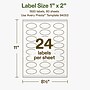 Avery Hemp Oval Laser/Inkjet Multipurpose Labels, 1" x 2", Off-White (1920/Box)~#|#~8808A929-52C5-4E6F-9A695AA1DC553343_sc7