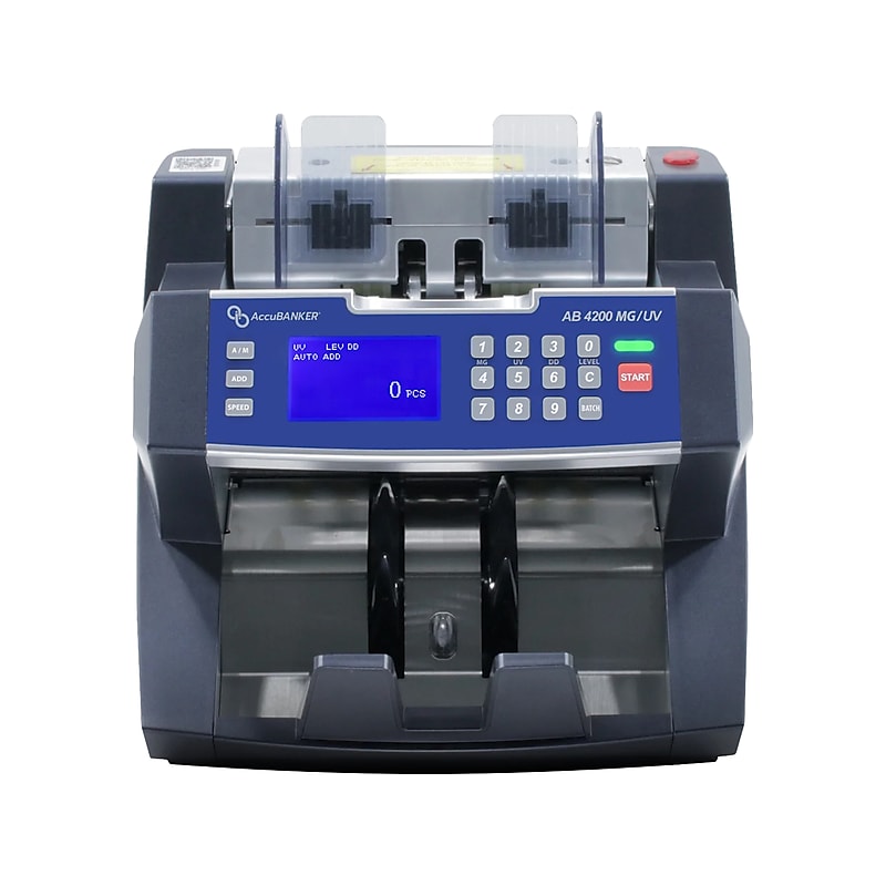 AccuBANKER AB4200 Commercial Bill Counter, Black/Gray (AB4200 MGUV) image 1