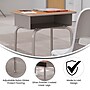 Flash Furniture Billie 24"W Student Desk with Open Front Metal Book Box, Walnut/Silver (FDDESKGYWAL)~#|#~8810D0F2-9F37-4314-872B3CAD4A3588C2_sc7