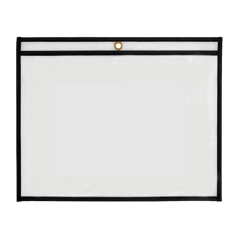 Partners Brand Stitched Job Ticket Holder, Black, 25/Carton (JTH117) image 1