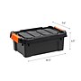 Iris 13 Quart Heavy Duty Store-It-All Plastic Latching Storage Tote, Black (500213)~#|#~8814DCEA-A1C5-42AD-AB0CBCB2D33B0253_sc7