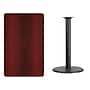Flash Furniture Laminate Table Top with 24'' Round Bar-Height Table Base, 30" x 48", Mahogany (XUMA3048TR24B)~#|#~8816F3D9-8B7B-44EA-972440202C9F87FA_sc7