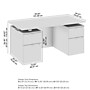 Bush Business Furniture Stratus 60"W Electric Rectangular Adjustable Standing Desk with Drawers and Panel, White (SUT011WH)~#|#~881828BC-10B0-4457-B0A47D39B202D2A4_sc7