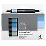 Winsor & Newton Promarker Dual-Tip Skyscape Tones 1 Alcohol Based Marker, 6/Pack (WNX0290118)~#|#~8819EB8D-C072-4433-BBB2E507CEB16609_sc7