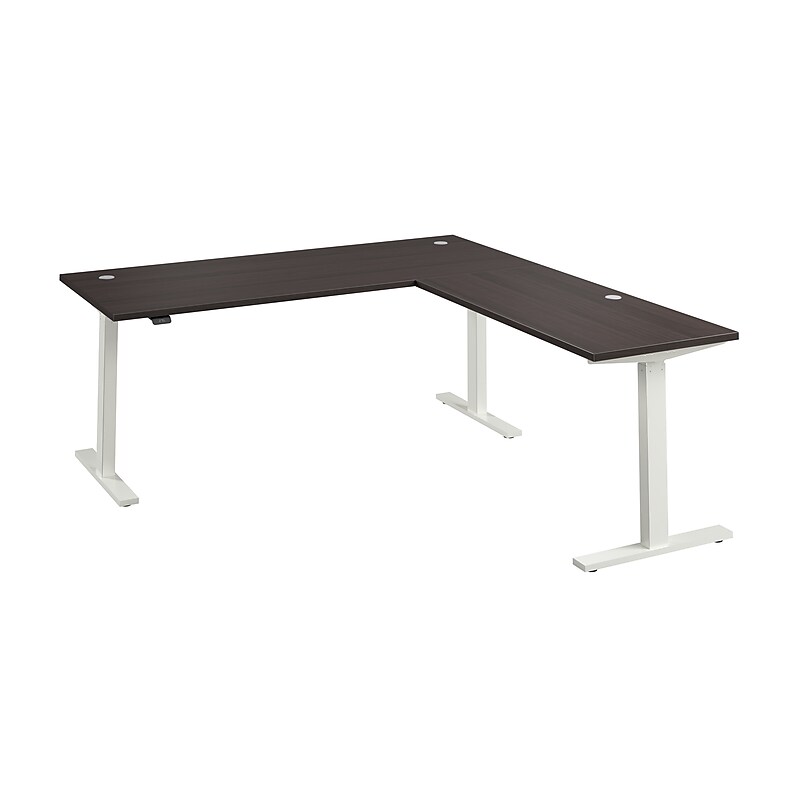 Bush Business Furniture Move 60 Series 72"W L Shaped Adjustable Standing Desk, Storm Gray (M6SL7278SGWK) image 1