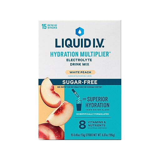LIQUID I.V. Hydration Multiplier Sugar-Free White Peach