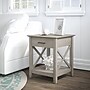 Bush Furniture Key West 20" x 20" End Table, Washed Gray (KWT120WG-03)~#|#~882F41B9-C6C5-4CFC-BA487F759FC4DCE8_sc7