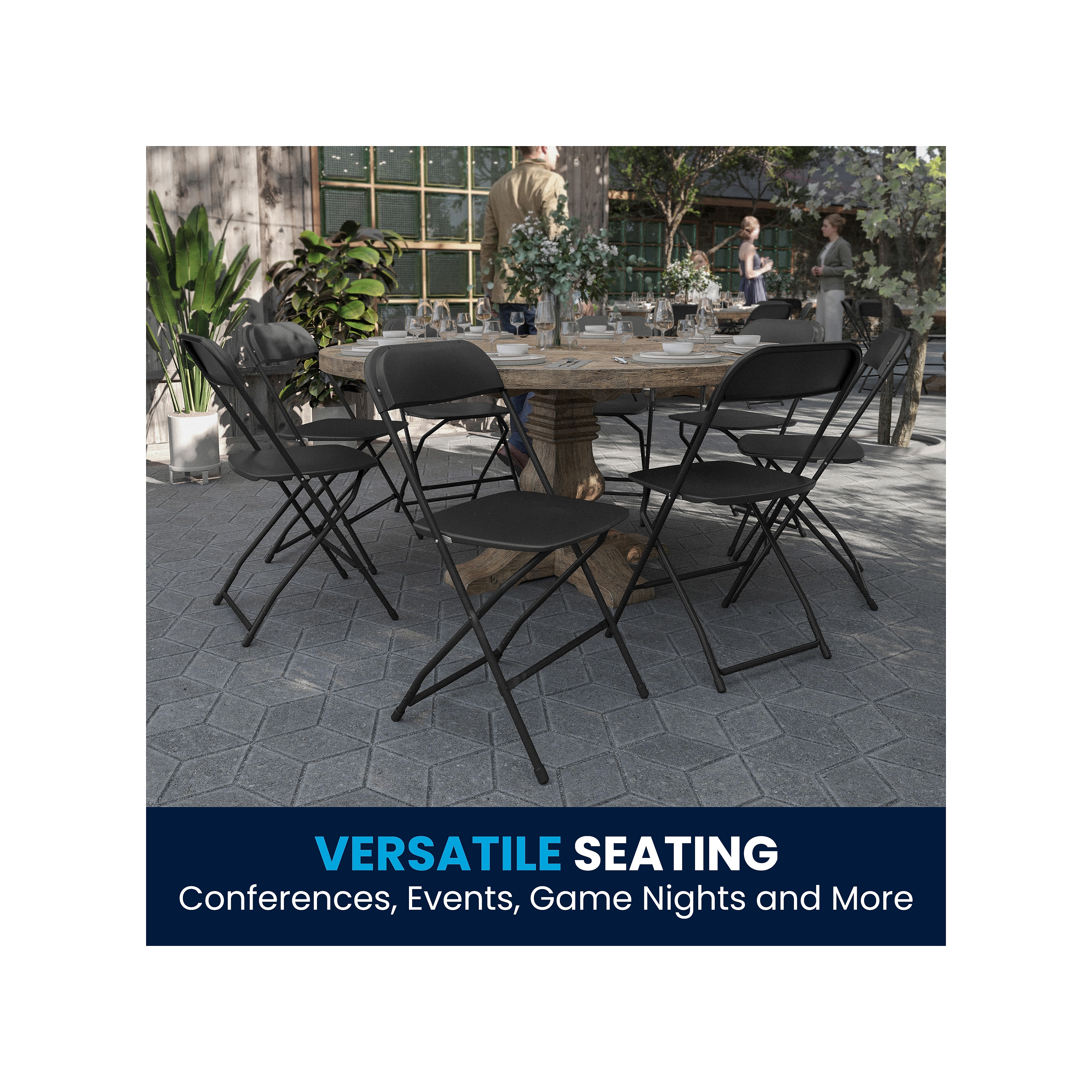Comparison graphic showing Hercules chairs vs. residential chairs.