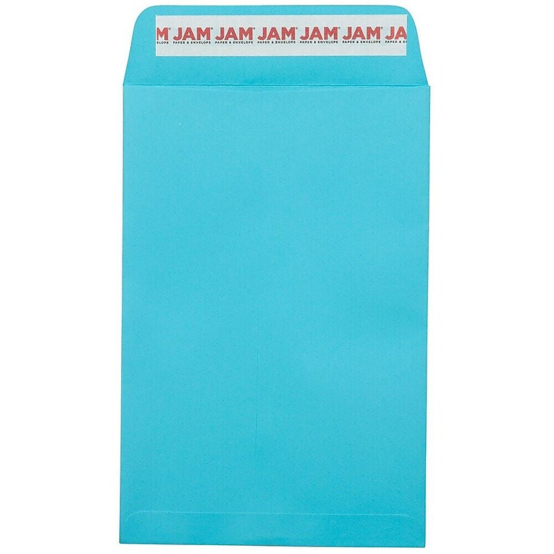 JAM Paper Self Seal Catalog Envelope, 6" x 9", Blue, 100/Pack (187947509D) image 1