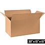 30" x 15" x 15" Shipping Boxes, 32 ECT, Brown, 15/Bundle (301515)~#|#~883D0047-3CF1-4095-B006DB3C8BFD9AD3_sc7