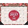 2027 Willow Creek Spring Floral 22" x 17" Monthly Desk Pad Calendar, Assorted Colors (66621)~#|#~88402BE4-67DA-42FD-80ABA0B8806A8F91_sc7