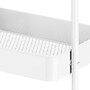 Whitmor 3-Shelf Metal Mobile Kitchen Cart with Lockable Wheels, White (6055-11631-WHT)~#|#~88440814-297D-4116-A0F78C171914097C_sc7