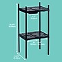 Lockermate 8.5" Polypropylene/PP Locker Shelf, Black (05002)~#|#~88446288-031E-4217-BCCBAEA71FB2D72D_sc7