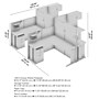 Bush Business Furniture Office in an Hour 4 Person L Cubicle Desk Set, Natural Elm (OIAH007NE)~#|#~8845E713-4BBC-4AAD-8CD59A71F787838E_sc7