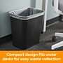 Coastwide Professional™ Indoor Trash Can Without Lid, Black Soft Molded Plastic, 7 Gallon (CW56429)~#|#~88464AED-CC2C-499E-AD07C356EB256EA0_sc7
