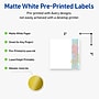 Avery Laser/Inkjet Square Multipurpose Labels, 3" x 3", White, 60/Pack (S00EVR)~#|#~885075EE-61ED-4E3A-B9D3898E36FE0966_sc7